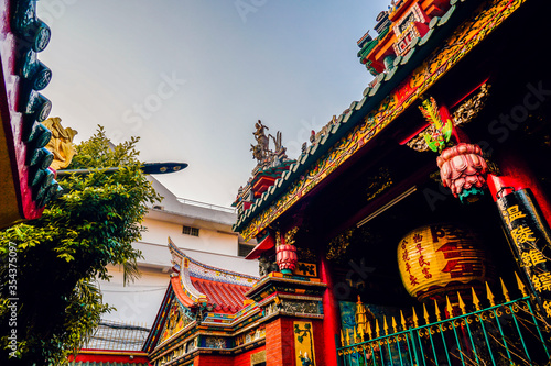 On Lang Temple (Hoi quan On Lang pagoda or Quan Am temple) or Ong Lao Temple - One of Vietnamese Chinese temple at Ho Chi Minh City (Saigon), Vietnam