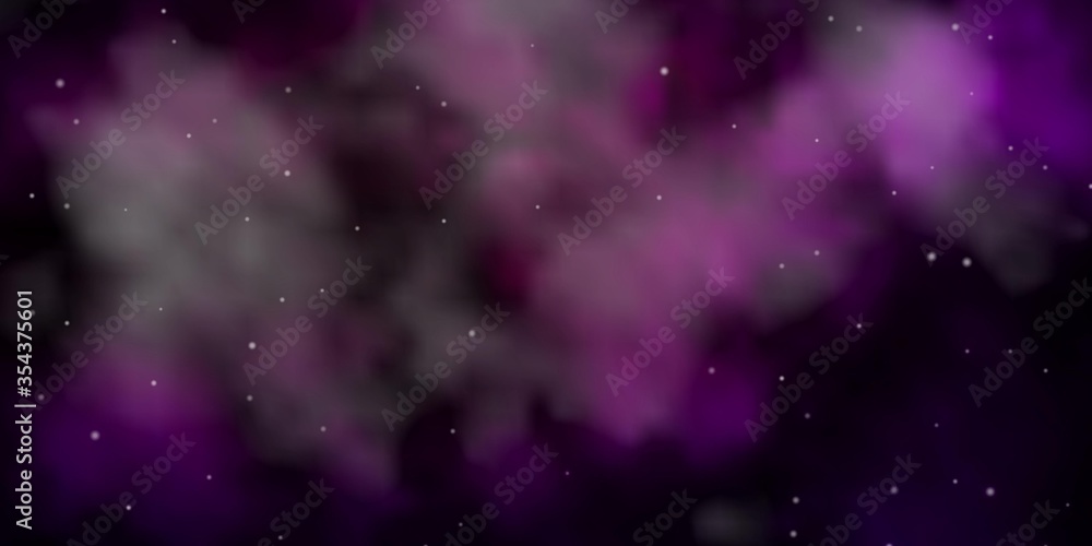 Dark Pink vector pattern with abstract stars. Colorful illustration in abstract style with gradient stars. Pattern for websites, landing pages.