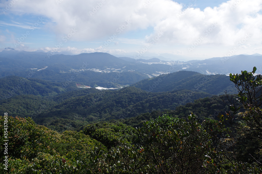 vue sur les Cameron Highlands, État de Pahang, Malaisie vue sur les Cameron Highlands, État de Pahang, Malaisie