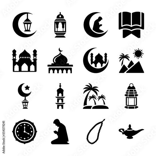  Islamic symbols icons 