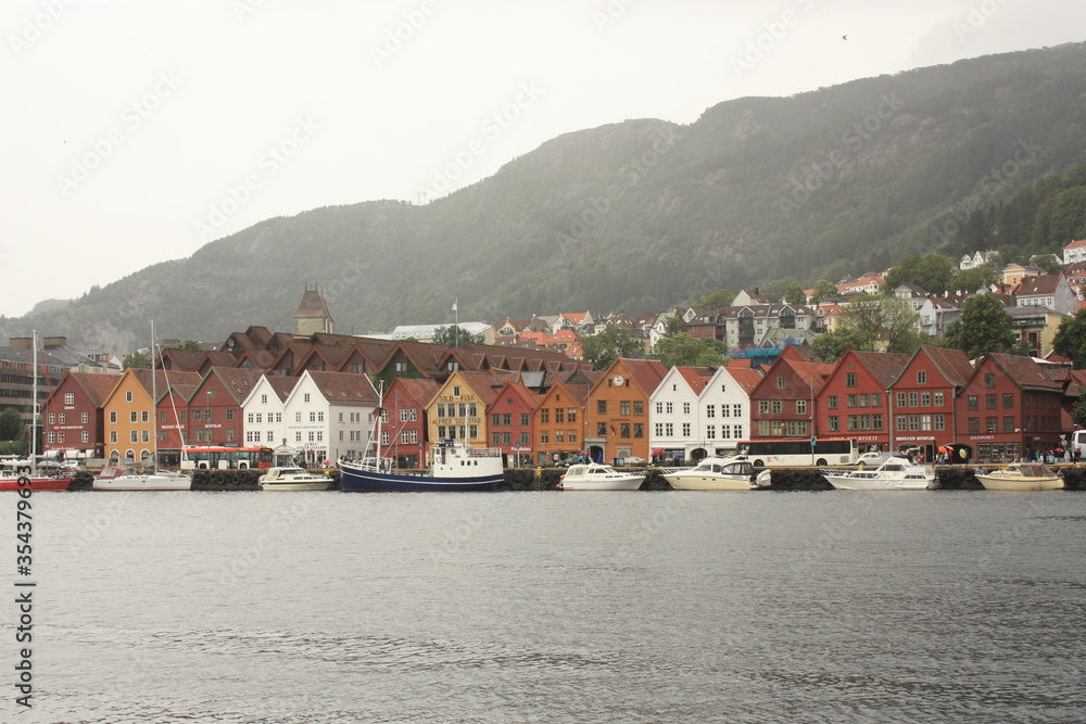 Maisons Hanséatiques Bryggen Bergen Norvège