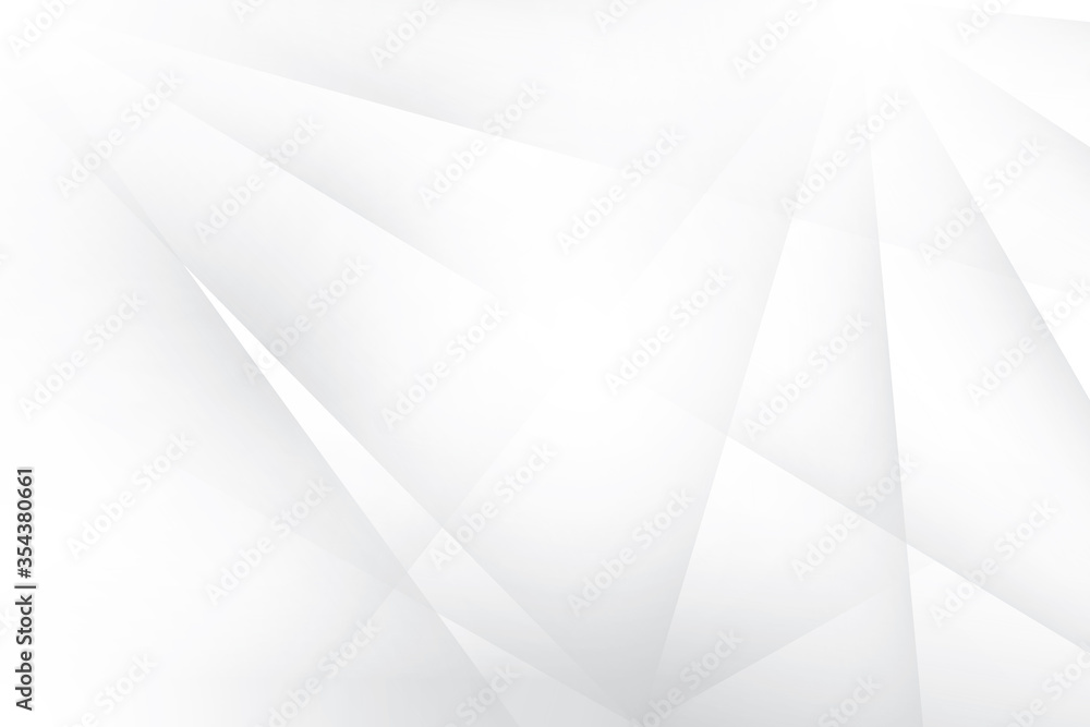 Fototapeta premium Abstract geometric white and gray color background. Vector, illustration.