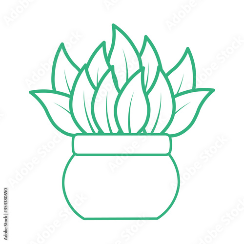 Houseplant icon. Outline houseplant icon vector for web design isolated on white background