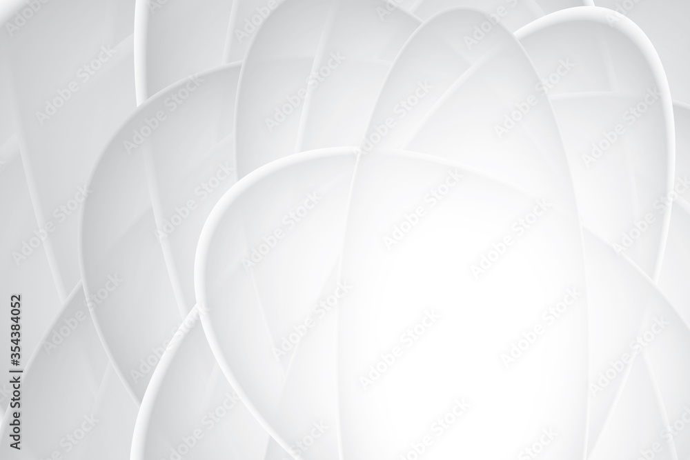Fototapeta premium Abstract geometric white and gray color background. Vector, illustration.