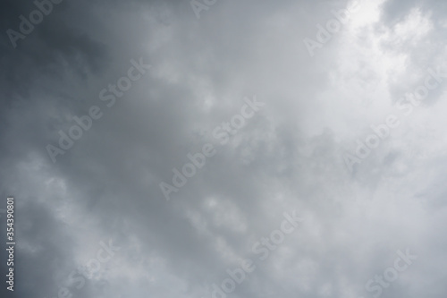 Dark gray nimbostratus cloud bakground. Nimbostratus clouds are associated with rainy, dreary days.
