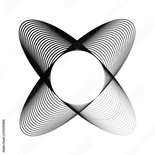 black and white spiral