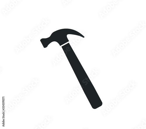Hammer icon. Vector hammer illustration. 