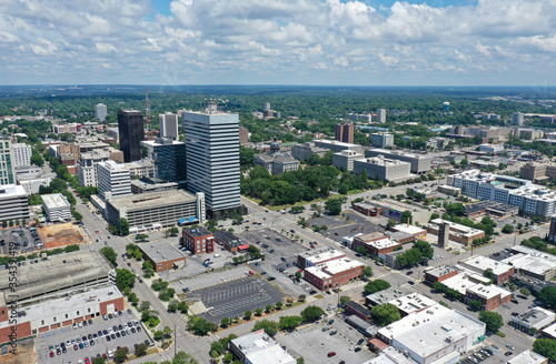 Aerial Skyline View of Columbia South Carolina and UofSC © Rick Lohre