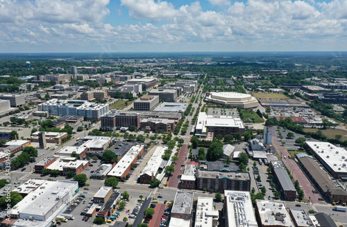 Aerial Skyline View of Columbia South Carolina and UofSC © Rick Lohre