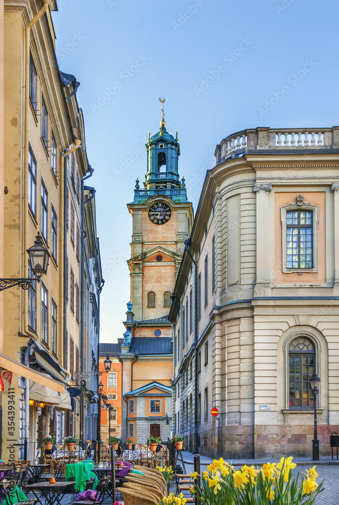 Fototapeta premium Church of St. Nicholas, Stockholm, Sweden