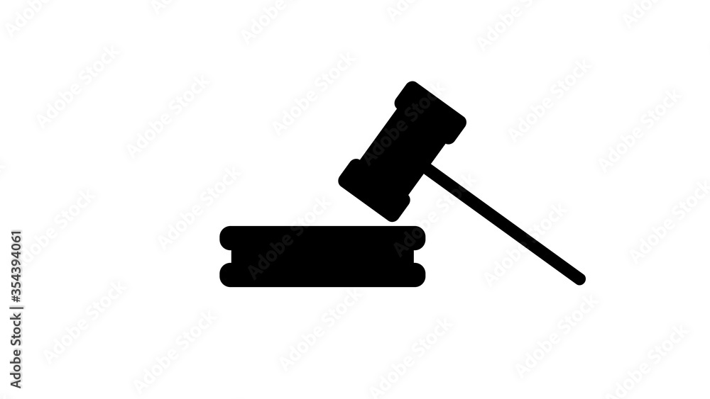 Scales of justice icon. Court of law symbol. Flat signs in circles Scales of justice icon. Court of law symbol. Flat signs in circles
