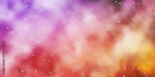 Light Purple  Pink vector background with colorful stars. Colorful illustration in abstract style with gradient stars. Best design for your ad  poster  banner.