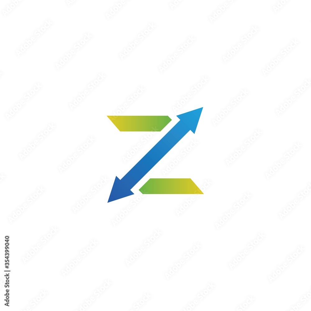 initial z with arrow logo design vector, icon, element, template initial z with arrow logo design vector, icon, element, template