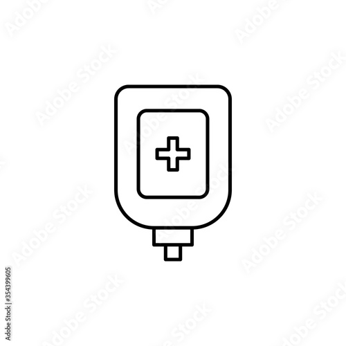 blood type line icon. Signs and symbols can be used for web, logo, mobile app, UI, UX