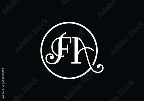 Initial Monogram Letter FA Logo Design Vector Template. FA Letter Logo Design