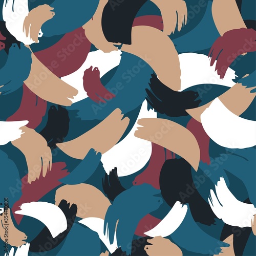 Seamless pattern. Creative abstract texture. Great for fabric, textile. Vector illustration