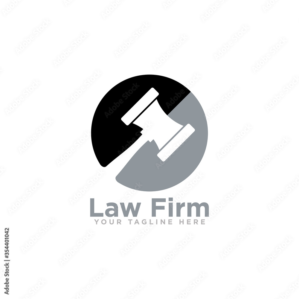 Law Firm Logo Design Vector Illustration Law Firm Logo Design Vector Illustration