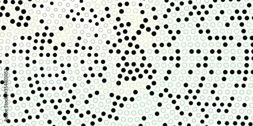Dark Green, Yellow vector layout with circle shapes. Abstract illustration with colorful spots in nature style. Pattern for websites.