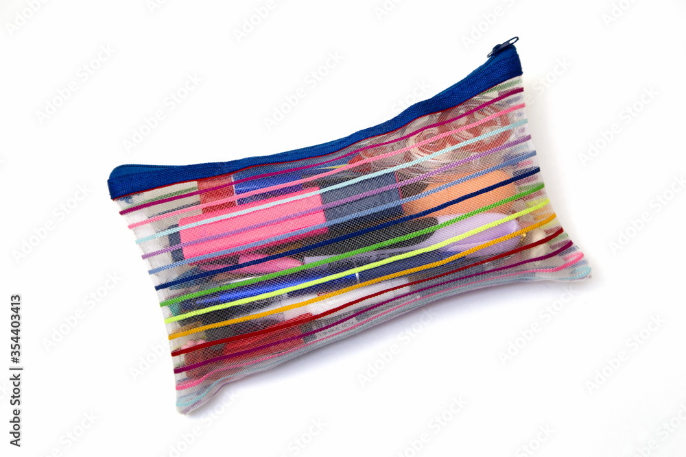 paints and felt-tip pens for the school student