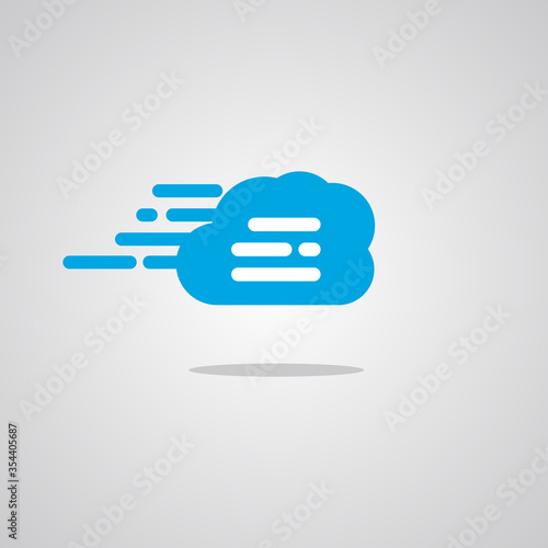 Illustration vector graphic of Cloud Mail. Perfect to use for Technology Company