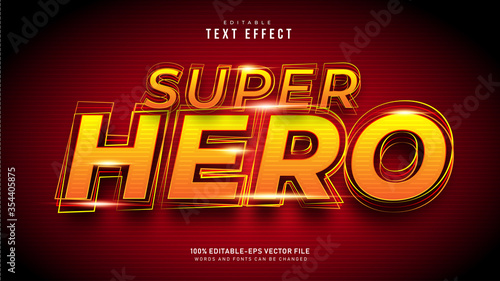 Plakat Super Hero Text Effect