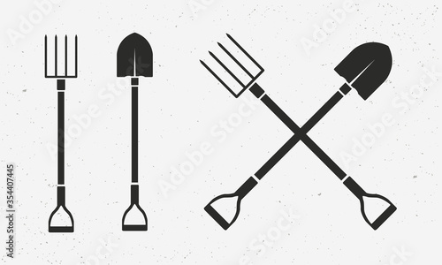 Obraz na plátne Gardening tools set