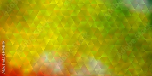 Dark Multicolor vector template with crystals  triangles.
