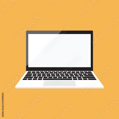laptop vector Flat icon 
