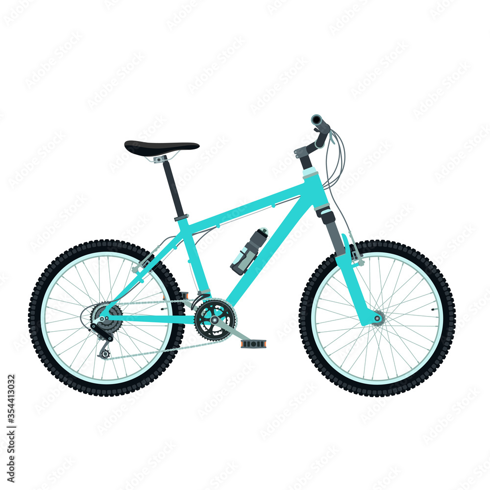 Obraz premium Mountain bicycle in color