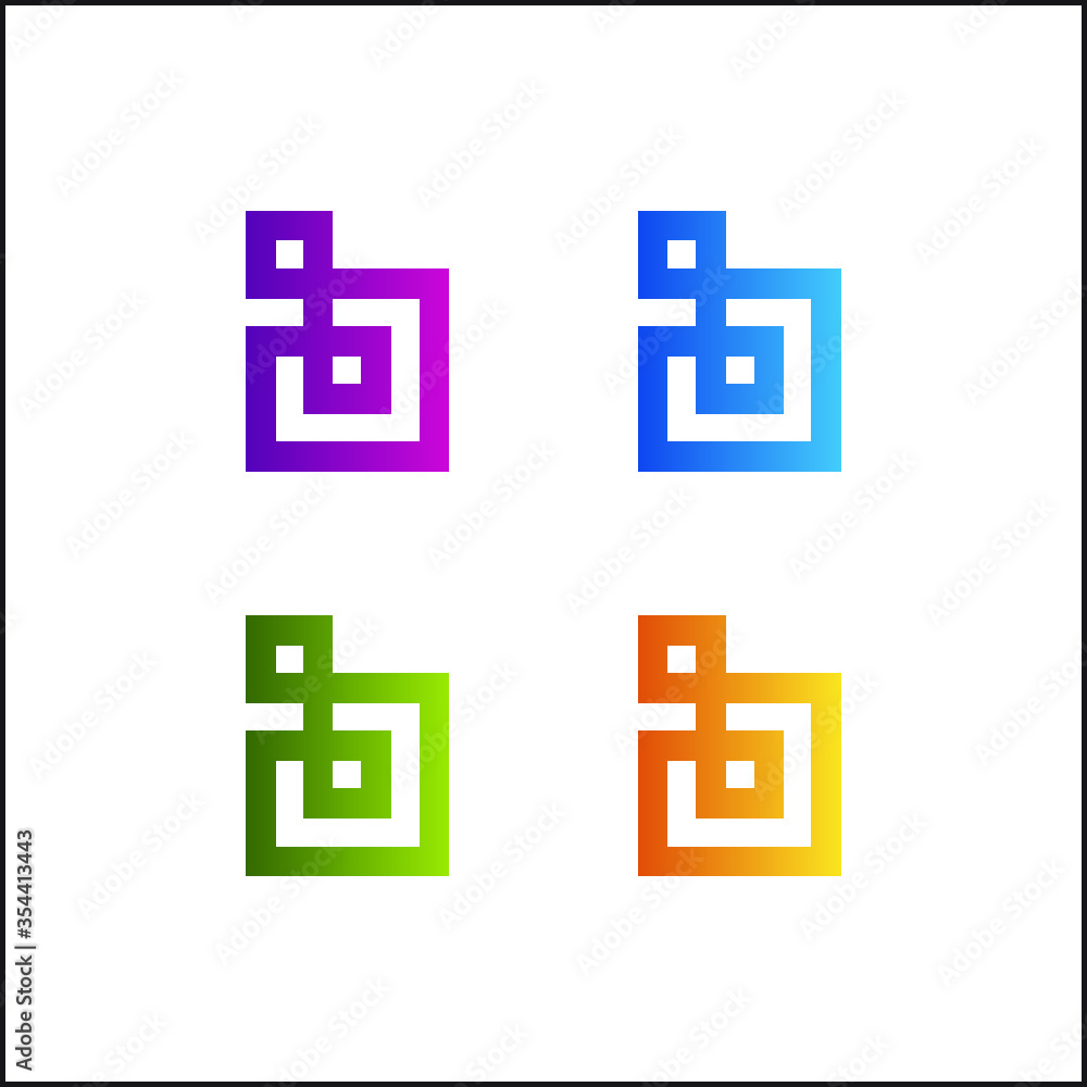 Creative Colorful Rectangle Letter B Business logo Design Template Vector Illustration Modern Monogram Icon. Logo branding design for a company or business startup. Creative Colorful Rectangle Letter B Business logo Design Template Vector Illustration Modern Monogram Icon. Logo branding design for a company or business startup.