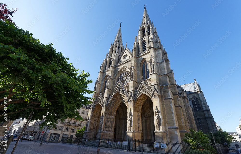 the catholic basilica of Saint Clotilde , Paris, France.