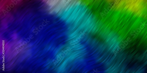 Light Multicolor vector background with curves. Abstract gradient illustration with wry lines. Pattern for websites  landing pages.