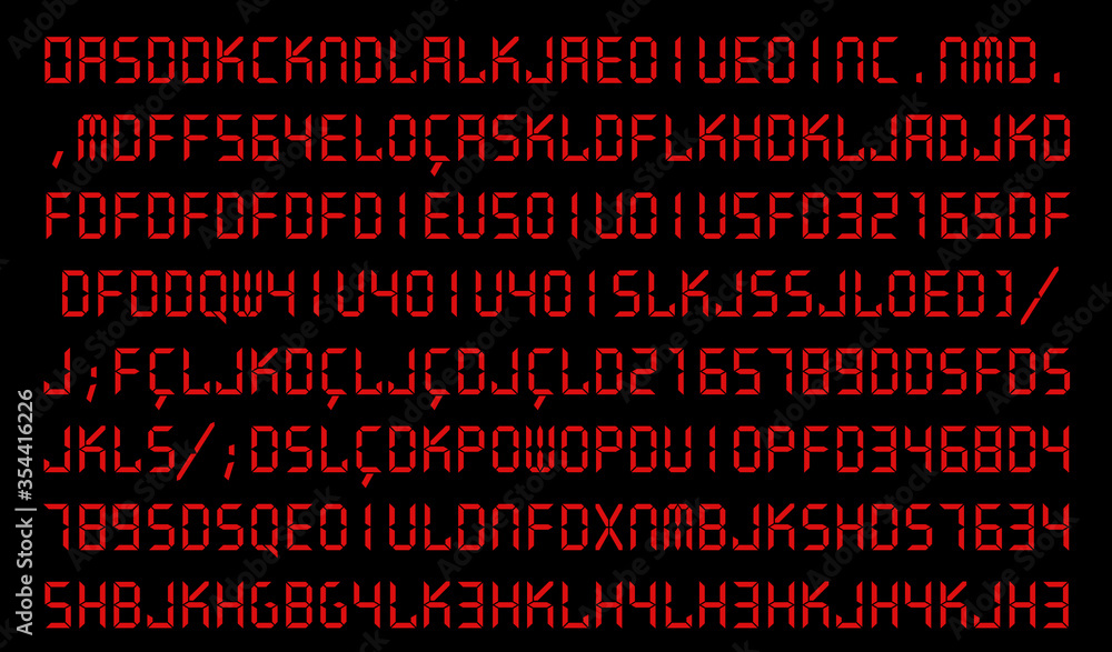 binary code on red background binary code on red background