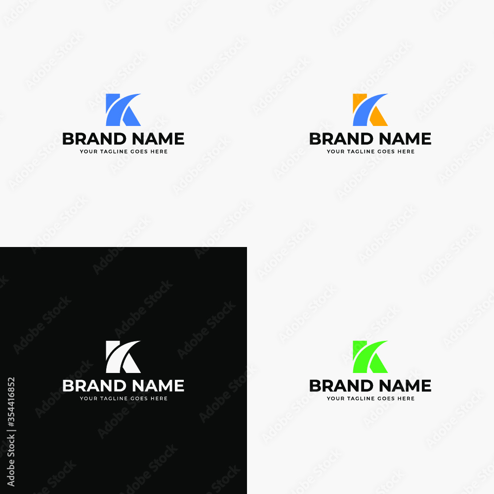 Creative Curvy Modern Initial letter k logo design vector template. K letter icon, symbol vector design elements for company or business startup. Creative Curvy Modern Initial letter k logo design vector template. K letter icon, symbol vector design elements for company or business startup.