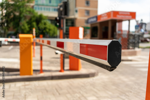 Parking barrier and CCTV access control for Security photo