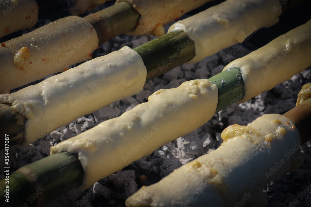 variety of cassava flour bread consumed in Argentina, Paraguay and southern Brazil, this variety is called chipá Mbocá