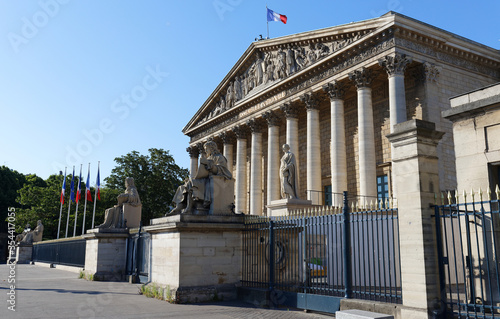 The French national Assembly- Bourbon palace , Paris, France photo