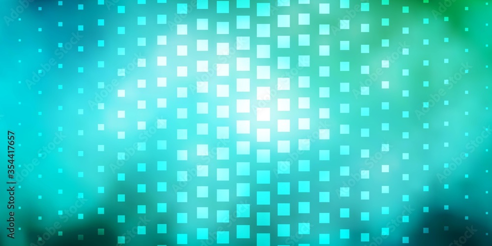 Light Blue, Green vector layout with lines, rectangles. Rectangles with colorful gradient on abstract background. Pattern for websites, landing pages.