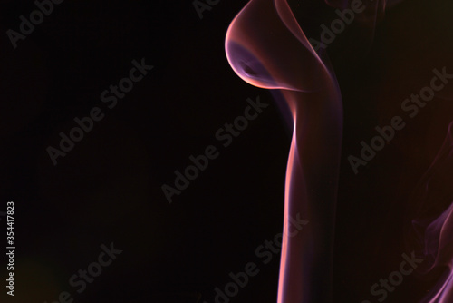 Smoke with different colors Photographed in the studio with colorful flash light