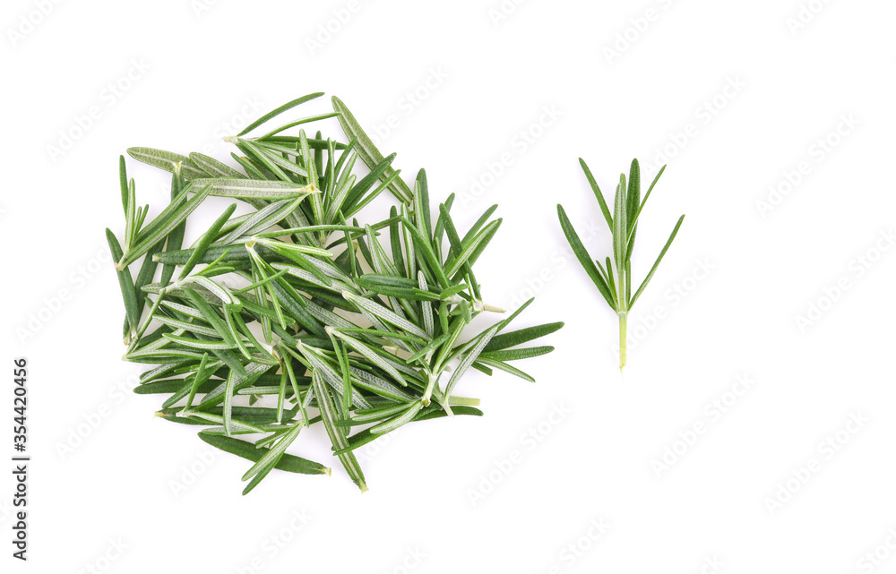 Top view of Rosemary isolated on white background Top view of Rosemary isolated on white background
