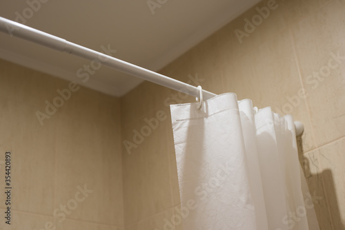 curtain in the bathroom