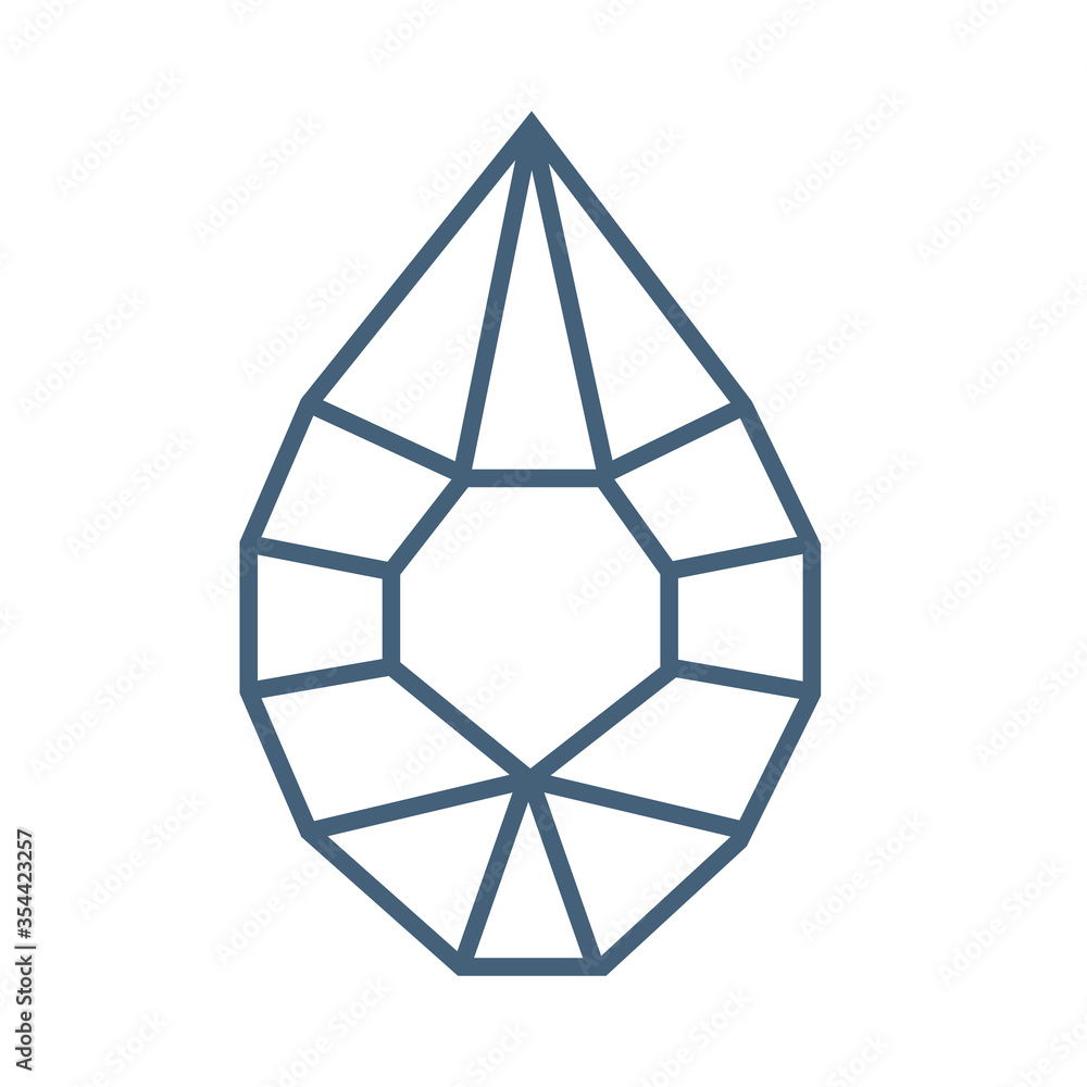 Jewels diamond icons. Diamonds gems, luxury jewel gemstones and precious gem. Crystal gemstone, jeweler gems precious or jeweller brilliant treasure. Isolated vector line icon Jewels diamond icons. Diamonds gems, luxury jewel gemstones and precious gem. Crystal gemstone, jeweler gems precious or jeweller brilliant treasure. Isolated vector line icon