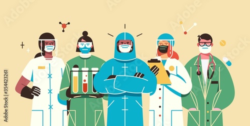 Thank you doctors and nurses working in the hospitals and fighting the coronavirus, vector illustration