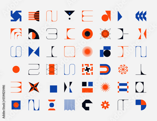 Collection Of Abstract Vector Geometric Shapes