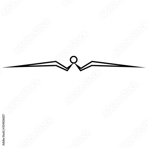 text delimiter for your projects design. Vector illustration