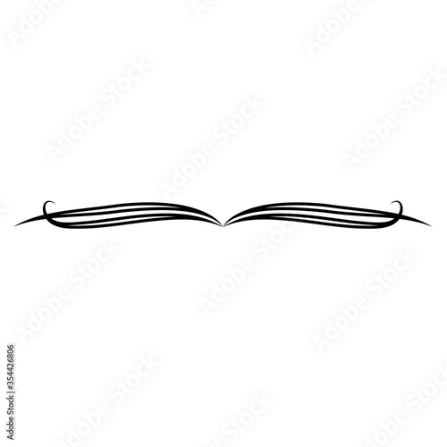 text delimiter for your projects design. Vector illustration