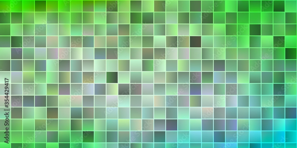 Light Green vector pattern in square style. Light Green vector pattern in square style.