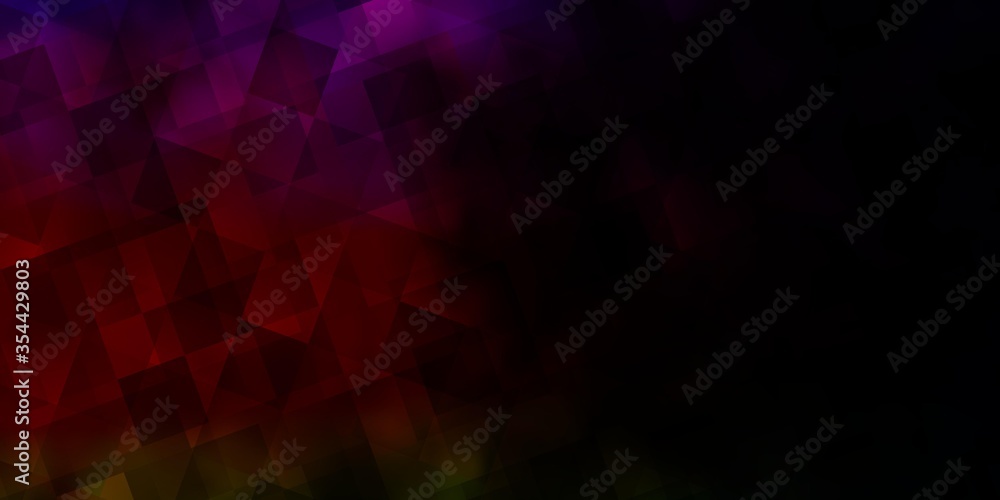 Dark Multicolor vector pattern with polygonal style.