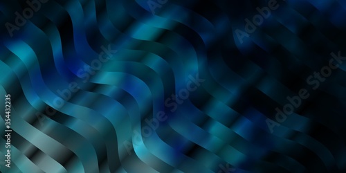 Light BLUE vector pattern with wry lines. Bright sample with colorful bent lines, shapes. Pattern for commercials, ads.