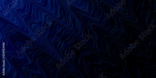 Light BLUE vector layout with curves. Colorful geometric sample with gradient curves.  Design for your business promotion.